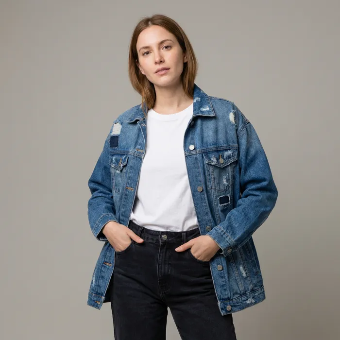 Chaqueta Denim Oversizes